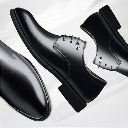 Mens Dress Shoes Oxford Style Classic Business Casual Modern Work Soft Shoes，Lightweight Breathable Lace Up Wedding Shoes3