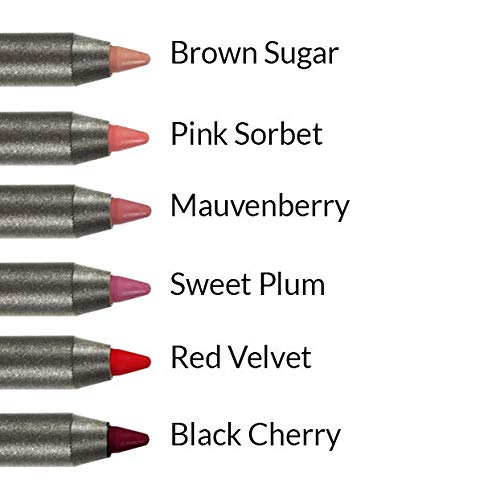 Vasanti Lipline Extreme Lip Pencil Enriched With Marula Oil - Lip Shaping, Anti-Feathering, Long Lasting, Intense Color - Paraben Free (Mauvenberry - Neutral Brick Mauve) #TOP5