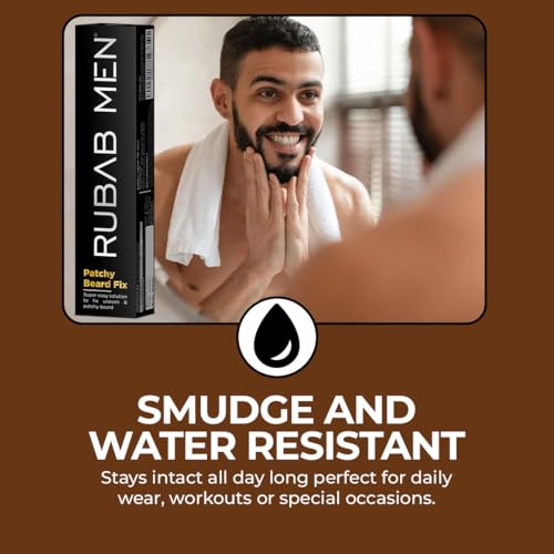 Image of RUBAB MEN Beard Black Pencil Filler for Patchy Beard Area | Quick Party Fix