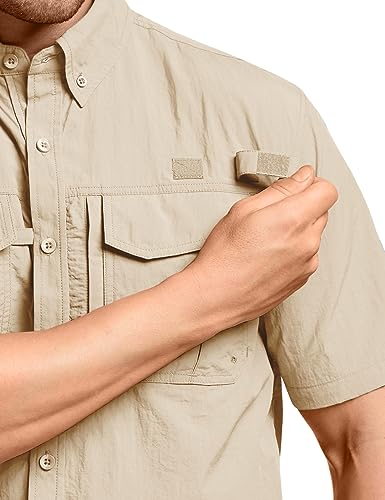 Tsla MOS22 Men'S Performance Fishing Shirt, Outdoor Recreation Short Sleeve Shirt thumb #3