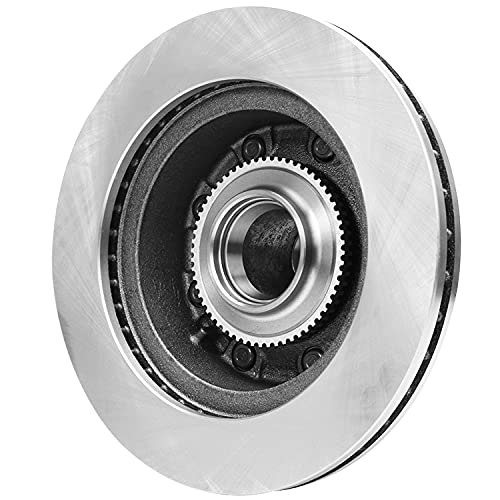 Image of Detroit Axle - Front Brake Kit for Ford E-250 E-350 Econoline Super Duty | Disc Brake Rotors Ceramic Brake Pads w /Hardware Replacement
