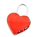 FJM Security SX-691 3-Dial Red Heart Combination Padlock