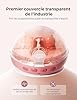 Momcozy Air 1 Tire-Lait Ultra-Fin, Tire-Lait Portable Mains Libres avec Étage de Chargement sans Fil & Contrôle par Application avec Mode Auto & Alerte de Remplissage, Dessus Transparent