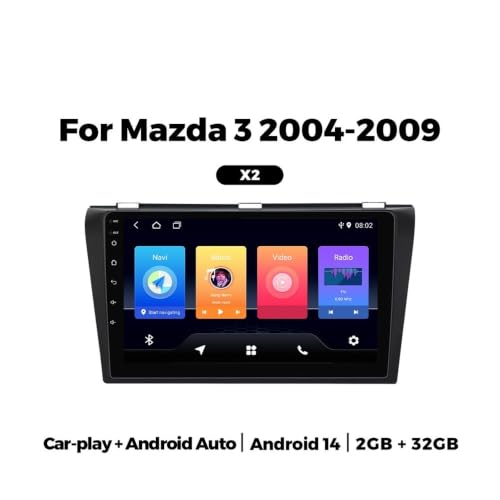 Estéreo inteligente Android 14 para Mazda 3 que soluciona la falta de navegación y bluetooth 3