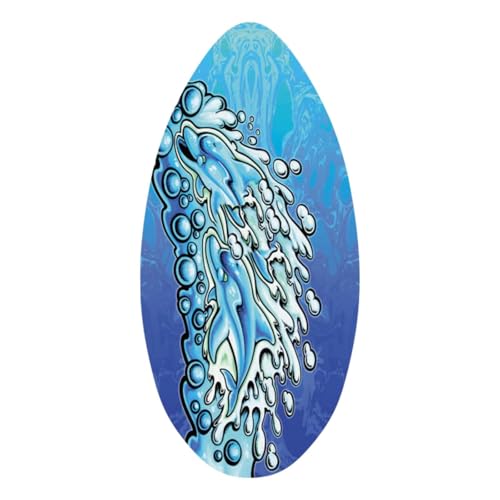 Gralara Tabla de Skimboard de 30 Pulgadas para Playa, Tabla de Skimboard de Madera para Exteriores de 30 Pulgadas, de para niños, Todos los skimboards, Ola