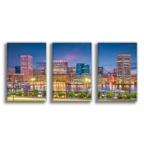 Poster sur toile de Baltimore City pour embellir votre chambre et votre salon