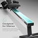 Sunny Health & Fitness Magnetic Rowing Machine for Home Gym, Full-Body Low-Impact Cardio Equipment with Compact Design, Ultra-Quiet Stainless Steel Rail Cover & Free SunnyFit App