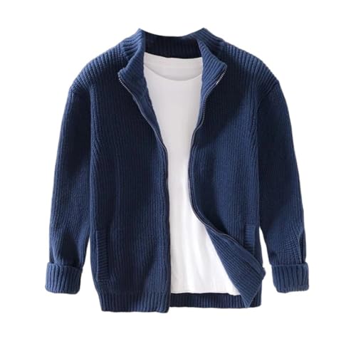Cardigan zippé col montant homme Kelsiop pour automne hiver