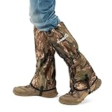 HiMagics Waterproof Snow Gaiters for Boots, Long Leg Gaiters for Hiking, Hunting & Outdoor Work – Anti-Snow, Anti-Water, Anti-Sand Protection (Camo, L)