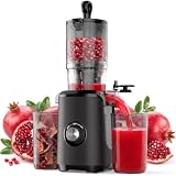 KMFurnila Juicer Machines, Electric Slow Masticating Cold Press Juicer