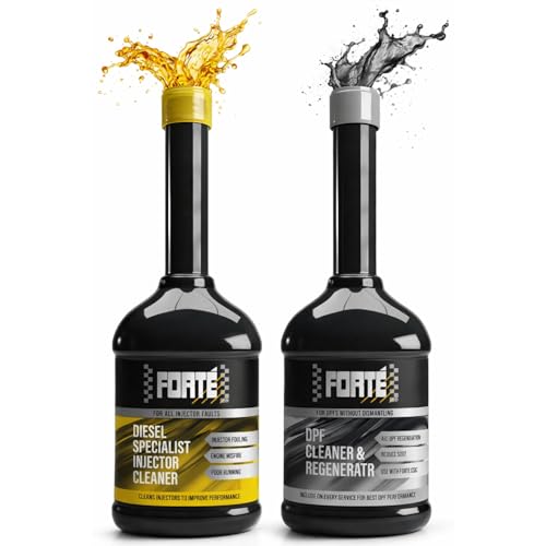 Forte Diesel Injector Cleaner + DPF Cleaner & Regenerator Bundle Complete Fuel System & DPF Treatment for Improved Performance & Reduced Soot