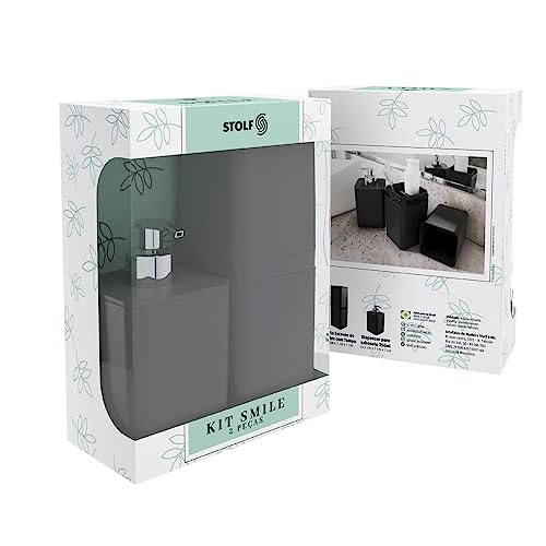 Kit Banheiro, Dispenser e Porta Escova de Dentes