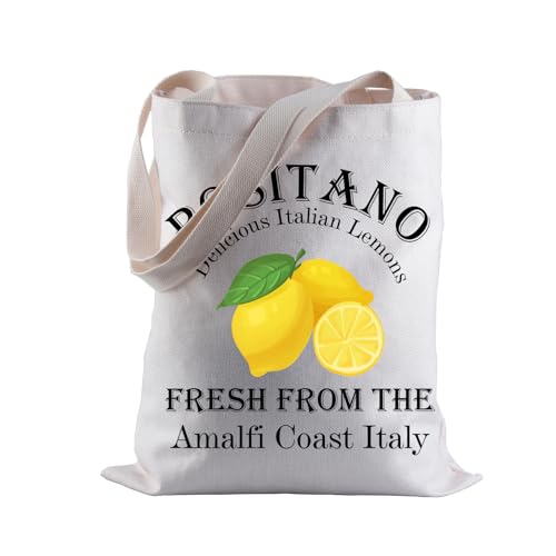 BLUPARK Italian Islands Tote Bag Positano Delicious Italian Lemons Fresh Shopping Bag Southern Italy...