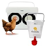 🐔 SIN DESPERDICIO NI DESPILFARRO: Las gallinas tienen que meter la cabeza para comer, por mucho que picotean, la comida siempre se mantiene dentro del comedero. Con el comedero de Avelandia ahorrarás muchísimo en pienso. Notaras la diferencia desde el primer día de su uso.