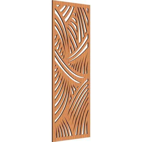 Image of 21 3 /8 inchW x 54 3 /8 inchH x 3 /8 inchT Chester Decorative Fretwork Wood Wall Panels, Cherry