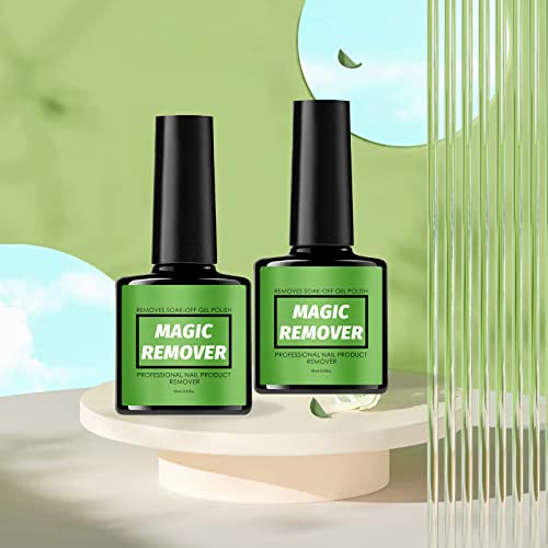Foto von 2 Stück(10ml) Nagellackentferner, Professioneller Gel Nagellack Entfernung, Einfach und schnell Nagellackentferner, Schadet den Nägeln Nicht, Für Natürlich, Gel, Acryl