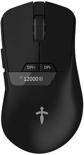 Mouse Sem Fio Gamer 12000dpi Sensor Pixart 3311 Polling Rate 2000hz Cor Branco Preto - Titorion (Preto)