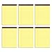 TOPS Docket Gold Writing Tablet, 8-1/2 x 11-3/4 Inches, Perforated, Canary, Legal/Wide Rule, 50 Sheets per Pad, 6 Pads per Pack (63956)