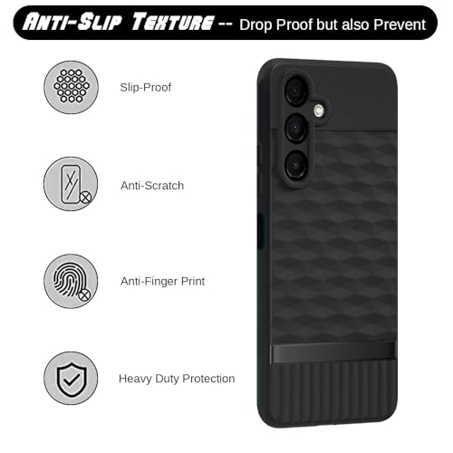 Image of Shockproof Case for Samsung Galaxy A16 4G / A16 5G | Full Camera Protection | TPU Flexible Back Cover for Samsung Galaxy A16 4G / A16 5G (Matte Black)