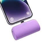 Mini Portable Charger Power Bank for iPhone,5200mAh Portable Phone Charger, Ultra-Compact PD Fast Charging Battery Pack Compatible with iPhone 14/14 Plus/Pro Max/13/12/12 Mini/11/XS/XR/X/8/7/6/6s
