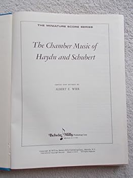 Hardcover The Chamber Music of Haydn and Schubert (Miniature Score Series) Book