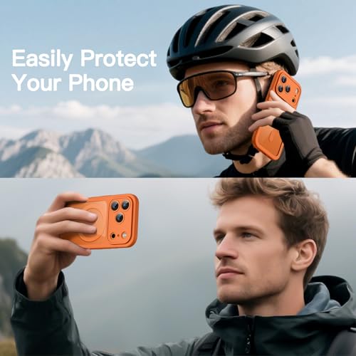 Image of JETech Case for iPhone 17 Pro, 360 Protection, Orange