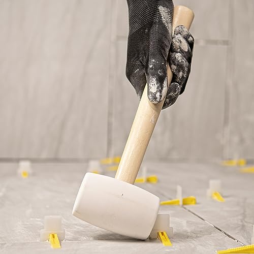 QEP 61613 16 oz. White Rubber Tile Tapping Mallet by QEP - Image 2