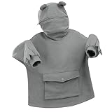 MasterUnion Gris pour femme, automne 2022, vêtements doux et confortables grenouille mignonne, costumes de cosplay, patchwork avec poches, 8E 8E, taille unique, gris, taille unique