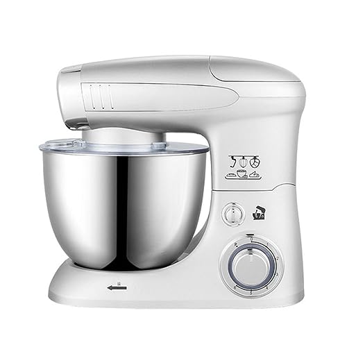 Stand Mixers for Baking 6 Speed Food Mixers with 4L Mixing Bowls Includes Wire Whisk,Flat Beater,Dough Hook Optional Attachements Meat Grinder Juicer for Home Kitchen Baking 1000W