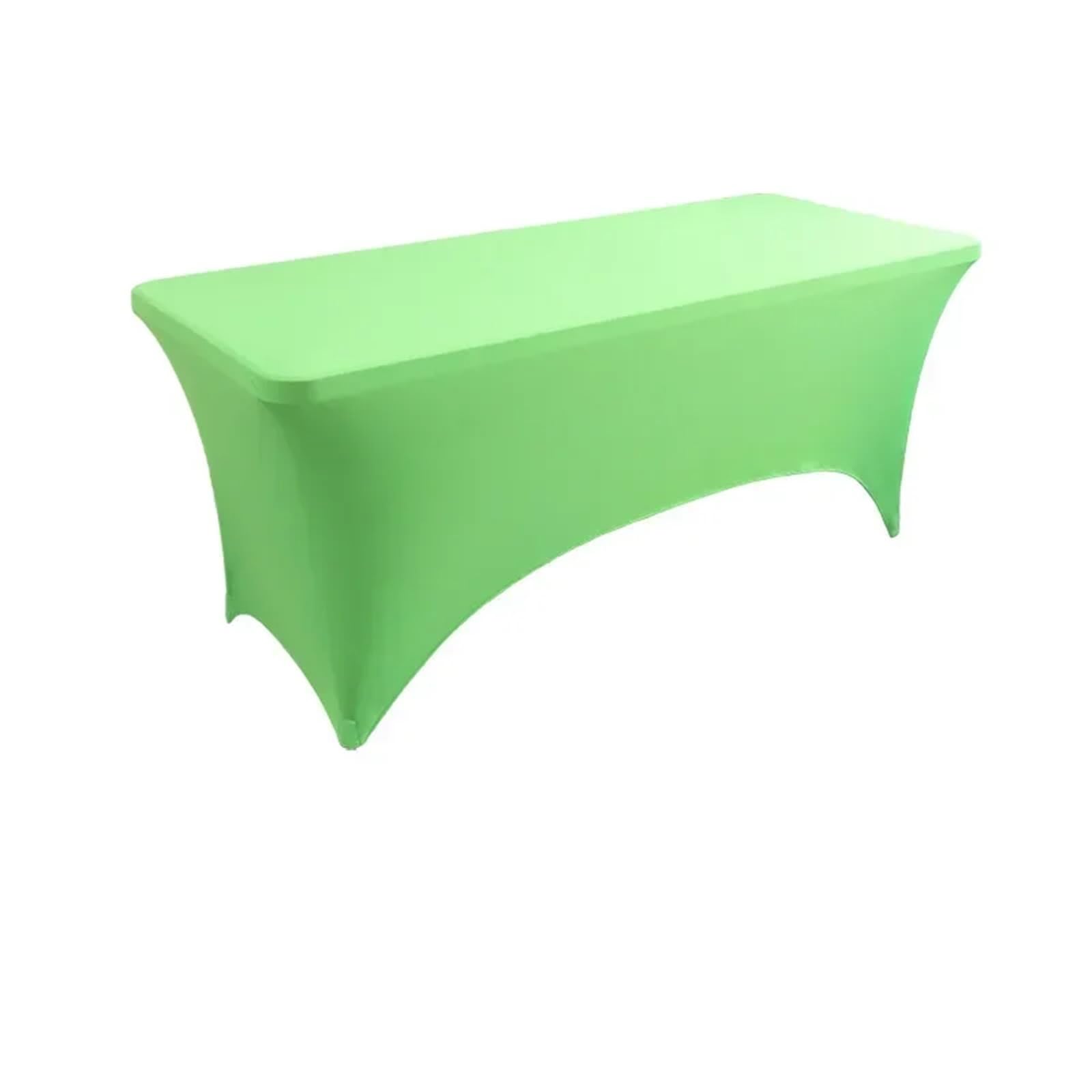 SUBLXPoten Cocktail Table Cover 6FT Spandex Tablecloth High Stretch Wedding Hotel Birthday Table Cover for 4ft 5ft 6ft 8ft Folding Cocktail(Fruit green,5FT (152x75x75cm))