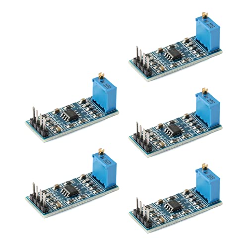 JESSINIE LM358 Op-Amp Module 5Pcs, 100x Gain, DC5-12V