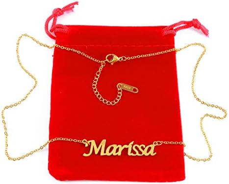 Marissa Name Necklace 18ct Gold Plated 