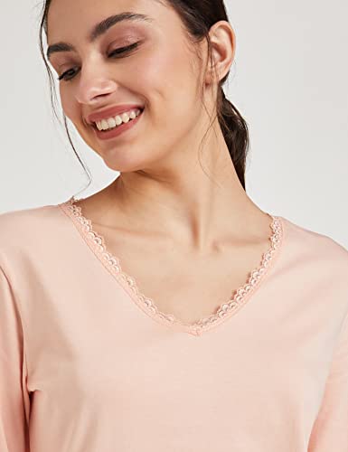 Image of Amazon Brand - Symbol Women's Cotton Regular Fit T-Shirt and Pajama Night Suit | Two Piece Set (Available in Plus Sizes)