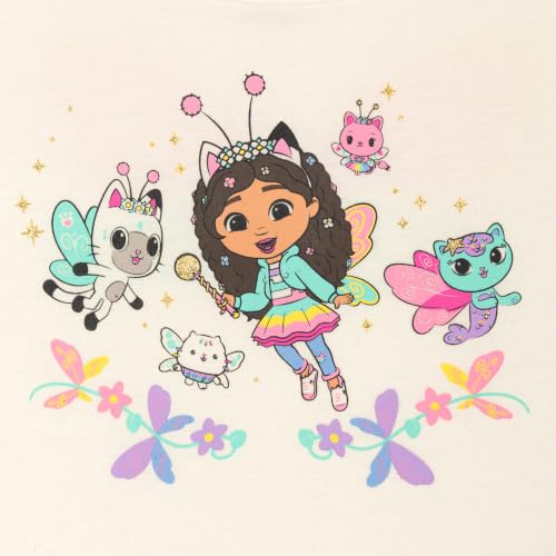 Image of DREAMWORKS GABBY'S DOLLHOUSE Girls' T-Shirt and Tutu Skirt Set with Scrunchie Toddler to Big Kid