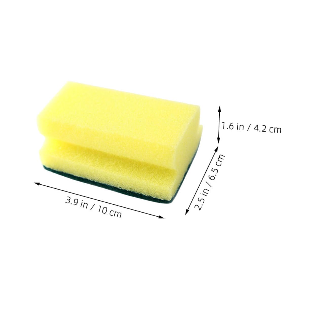 SOLUSTRE Dish Washing Sponge Scrubber Set of 10 Thick Sponges Scouring Pads Non-s Scratch Pots Pans