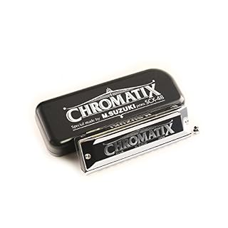 Suzuki Chromatic Harmonica Standard modèle SCX-48(12 trous) clé de Bb - Les Beatles, Paul McCartney, John Lennon, RIngo Starr, George Harrison