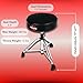 Gibraltar Drum Throne with Adjustable Height, Round Seat, Double-Braced Stool, Comfortable Cushion, Stable Tripod Base, Ideal for Practice, Studio, or Live Performance (9608)