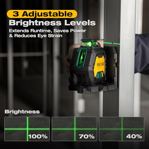 PREXISO 360 Laser Level with Tripod & 2 Plumb Dots, 100Ft Rechargeable IP54 by Prexiso - Used condition - Image 5