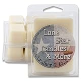 Leather & Lace, Lone Star Candles & More's Premium Hand Poured Wax Melts, Authentic Aroma of Genuine Leather Mixed with Creamy Vanilla, 18 Strongly Scented Wax Cubes, USA Made in Texas, 3-Pack