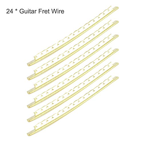 Brass High Strength Fingerboard Fret Wire, 24Pcs/Set Electric Guitar Fret Wire, For Guitar Enthusiasts Professionals Electric Bass Electric Guitar #TOP3