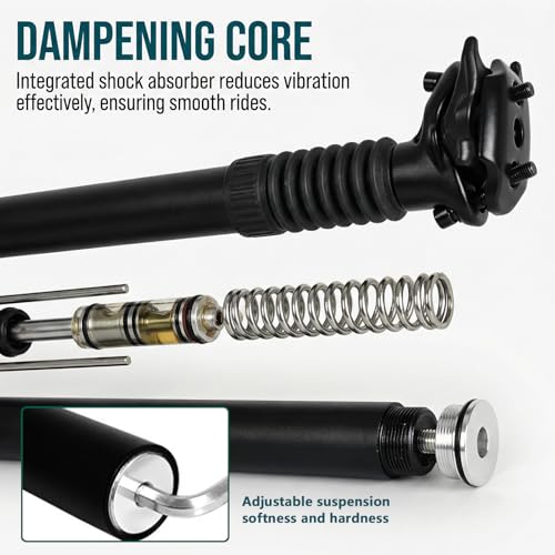 Suspension de selle de vélo abaissable pour rouler confortablement - 3
