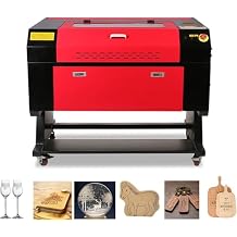 60W CO2 Laser Engraver, 28"x20" Laser Cutter Machine with 2-Way Pass Air Assist, Compatible with LightBurn, AutoCAD, Windows, Mac OS, Linux, for Wood Acrylic Fabric More 60W With bracket