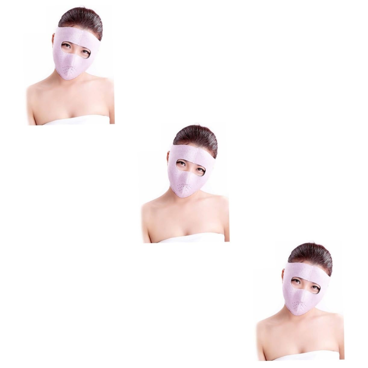 FOMIYES 3 Pezzi Maschera Viso Idratante Al Collagene Per Donne - Maschera Viso Antirughe - Effetto Cedimento
