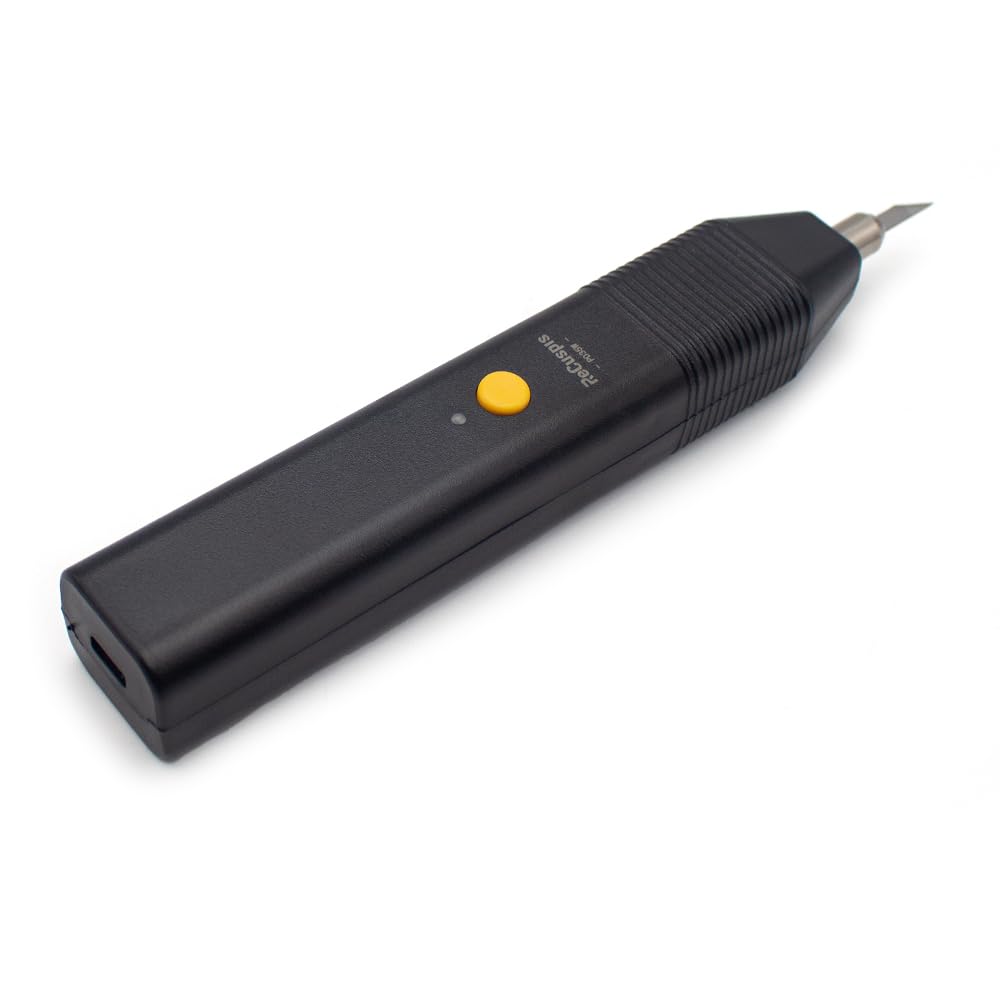 Cuchillo de Corte Ultrasónico, con 5 Cuchillas y Cargador Rápido PD, Cortador Manual Premium para Impresiones 3D/Madera/Plástico/PCB