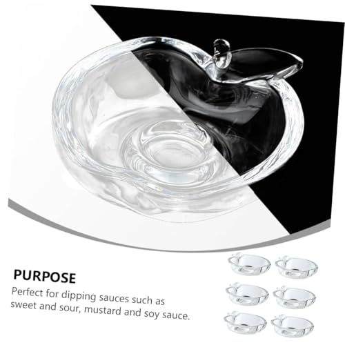 Assiettes apéritives Cabilock élégantes en verre transparent - 4