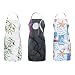FBTS Basic Womens Aprons with Two Big Front Pockets (Set of 3) Adjustable Buckles Water Resistant For Women And Men