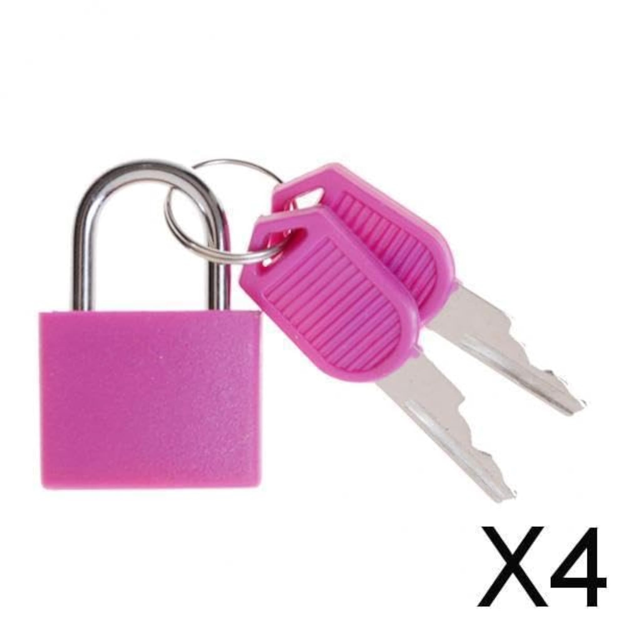 4x Mini Steel Padlock for Daily Travel