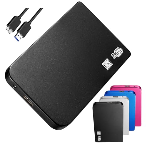 Disco duro externo portátil de 6 TB, USB 3.0, dispositivo de almacenamiento delgado, respaldo de datos de alta velocidad y expansión de memoria para PC y laptop, regalos para Navidad, cumpleaños