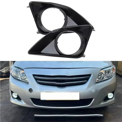 Kit de luces antiniebla para Toyota Corolla 2008 2009 2010 con bisel y rejilla 4