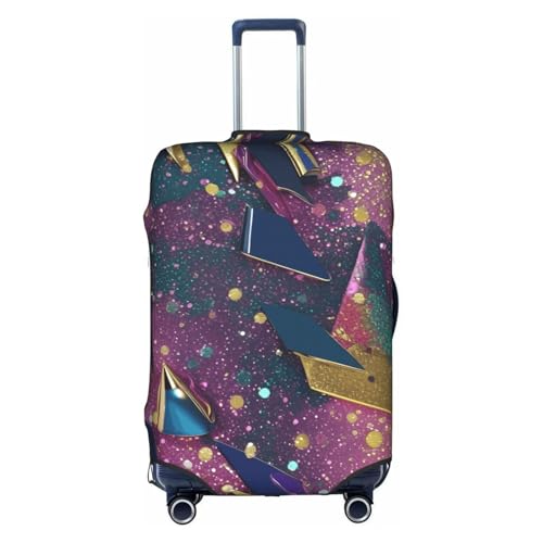 Glitter Pattern Tsa Approved Luggage Cover For 18-32 Inch Suitcases Scratch-Resistant Stretch Luggage Cover